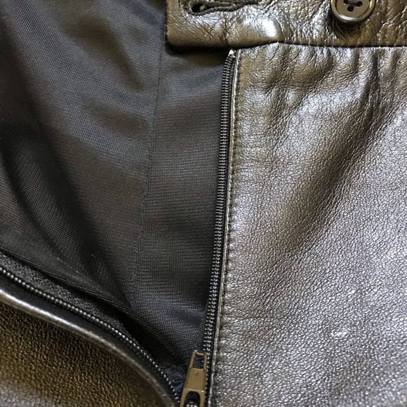 Authentic BCBG Genuine Leather Pants - Picture 7 of 9